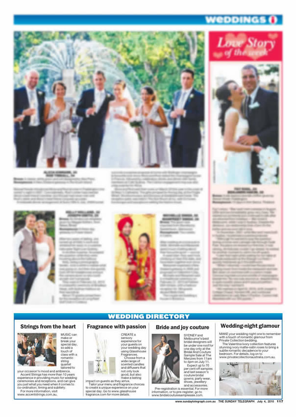 Sunday Telegraph Feature
